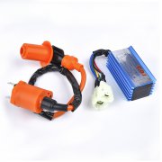 AC Fired Upgrade CDI Ignition Coil Set for Hammerhead Twister 150 150cc Go Kart Rep 6.000.125