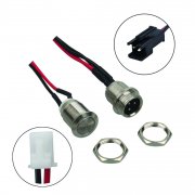 Power Button Charging Port w/ Cable Kit for Electric Smart Self-balancing Scooter (2 wire version)