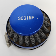 SOGIME 58mm to 60mm Motorcycle Air Filter, Universal Mini Bike Air Filter ATV ir Filter Fit for 2 Stroke Water Cooled Pocket Bike MTA4 Mini Bike 47cc 49cc Motor Motorized Bicycle Blue