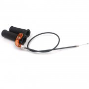 Safe Twist Throttle Accelerator Grip Cable Kit 49cc Mini Pocket Bike ATV w/ 19mm Carb