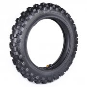 Knobby Tire 2.50-10 (Rim 10") Front/Rear Tube Type Off Road Motocross Pattern + Matching Inner Tube (TR87)