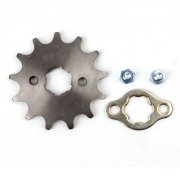 520 13T Front Sprocket with Retainer Plate for Dirt Pit Bike ATV Go-kart