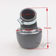 42mm Carbon Mushroom Style Air Filter Cleaner For 150cc Honda Motorcycle Scooter
