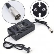 36V 1.8A XLR Battery Charger with EU Plug for Electric Scooter Bicycle Tricycle