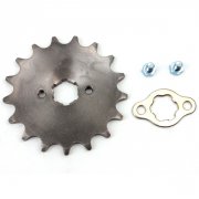 520 17T Front Sprocket with Retainer Plate for Dirt Pit Bike ATV Go-kart