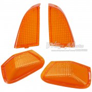 Amber Front and Rear Turning Signal Light cover for ZZR400 92-96