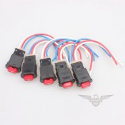 5x Motorcycle Moped Scooter Hazard Warning Lamps Switch w/ Wires Roketa Sunl Taotao GY6