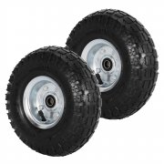 WATODAY 2 PACK 4.10/3.50-4" Pneumatic Air Filled Heavy-Duty Wheels/Tires,10" All Purpose Utility Wheels/Tires for Hand Truck