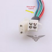 CONNECTOR WITH WIRE FOR CG 125 150 200 250CC CF250 MOTORCYCLE DIRT PIT BIKE ATV HONDA CG125