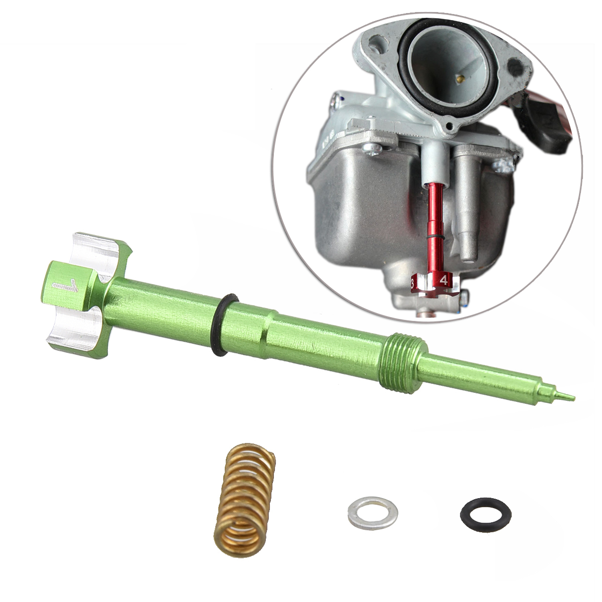 CNC Air Carburetor Adjust Fuel Mixture Screw for Motorcycle dirt bike ATV GREEN