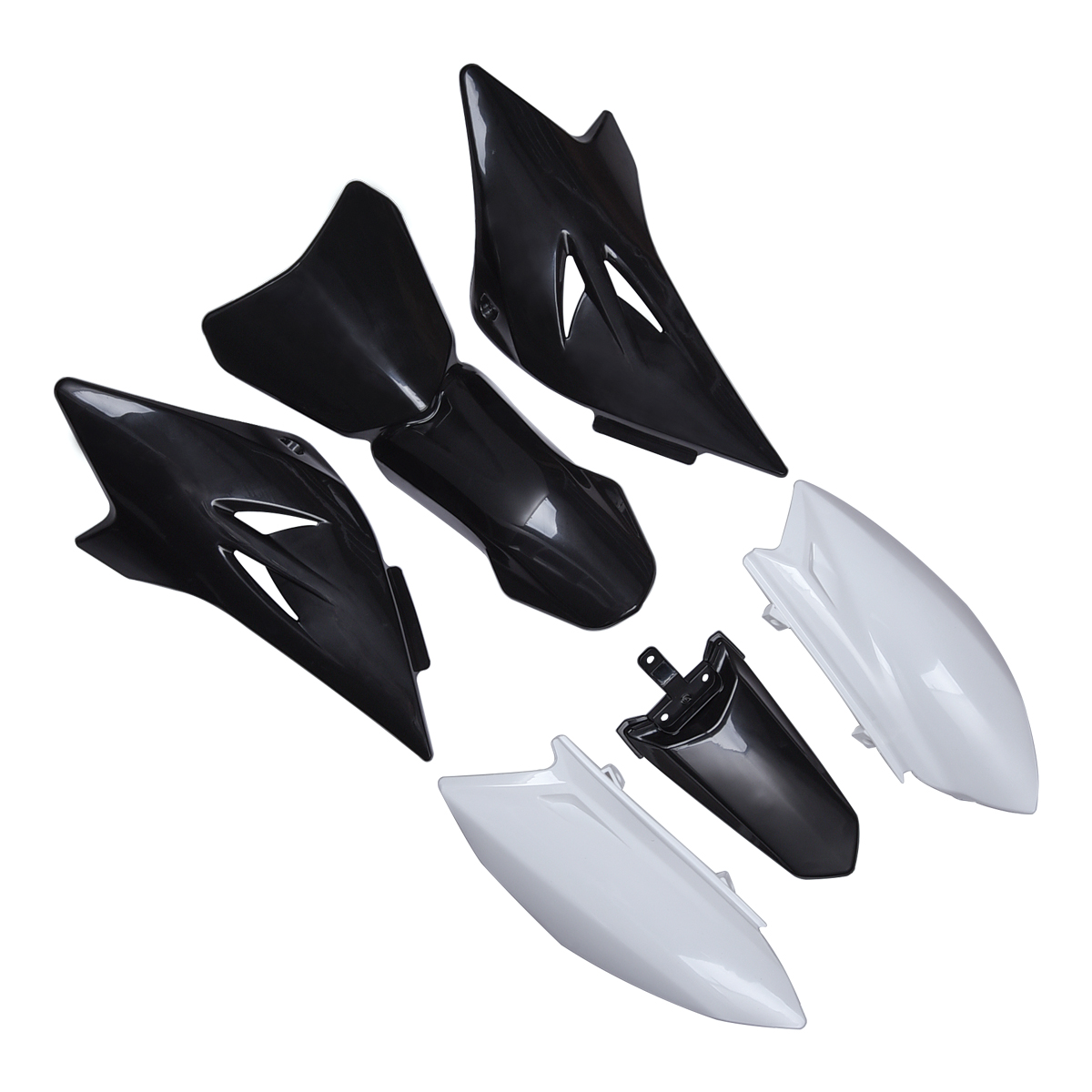 Aftermarket Black White Plastic Fairing Body Parts Fender Kits Replace For Pit Dirt Bike TTR50 TTR50E 2006-2016