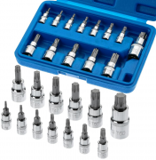 SUNDAWN Torx Bit Set - 13 Piece Socket Set, T8-T60, Star & Torx Bits
