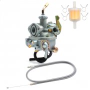 Carburetor for Honda CT70H CT 70 KO Trail70 1969 - 1977 with Throttle Cable Fuel Filter and Tubing Clamps