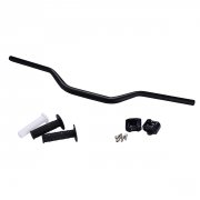7/8" to 1-1/8" Fat Handlebar Conversion Kit w/ Grips Motorcycle Handle Bar Upgrade 22mm to 28mm BLACK