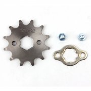 520 12T Front Sprocket with Retainer Plate for Dirt Pit Bike ATV Go-kart